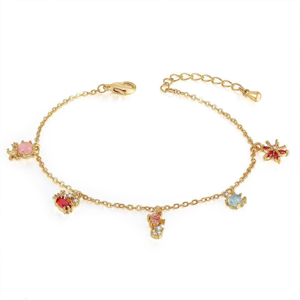 New Fashion Trend Bracelet Beach Style Ocean Small Animal Jewelry 18K Gold Ins New Womens Jewelry