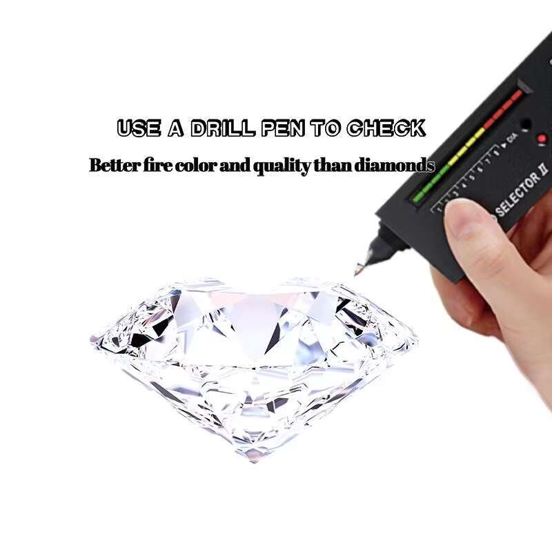 High Quality Luxury 10*14mm D Color 10ct Emerald Cut Moissanite Womens Ring 925 Sterling Silver 18K Plating Fashion Jewelry