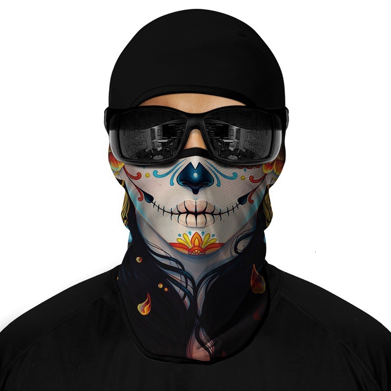 Outdoor Sports Sun Protection Ice Silk Quick Dry Motorcycle Mask Iced Out Clown Hip Hop Cycling Headgear Ski Mask