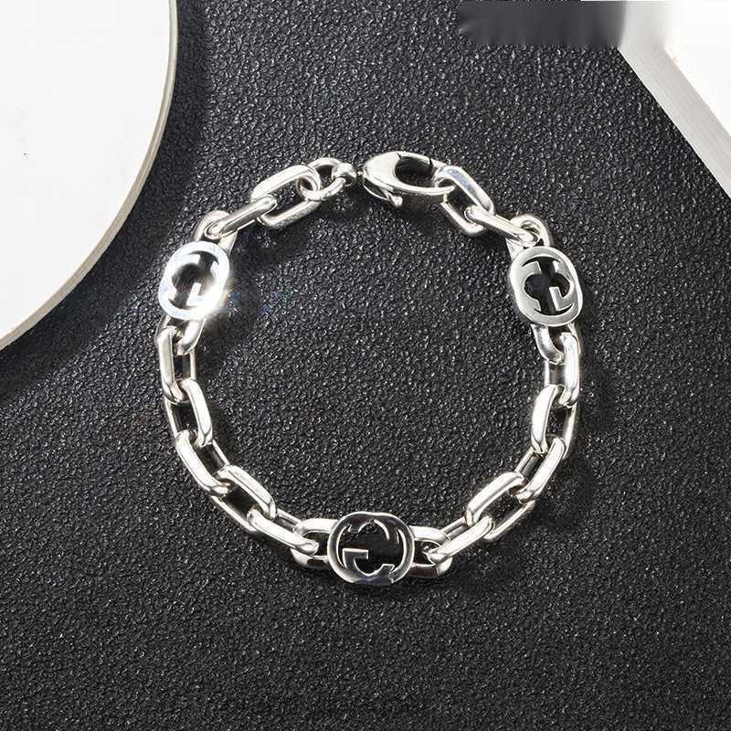 Designer European popular 925 sterling silver fashion men and women couple bracelet no box
