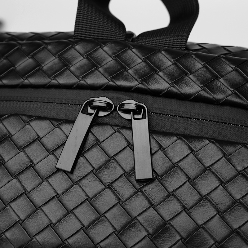 Free shipping designer New Large Capacity Woven Fashion Men Backpack Multifunctional School Bag Casual Business Black Laptop Bag