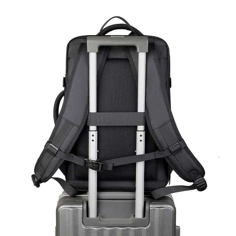 Smart Expandable Travel Backpack USB Port,With Wet/Dry Separation & Shoe Compartment - Unisex for Business/Trips