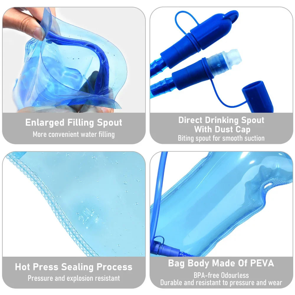 1L15L2L3L Water Bladder Replenish Hydration Pack Reservoir TPU Storage Bag for Outdoor Camping Cycling Running Hiking 250624