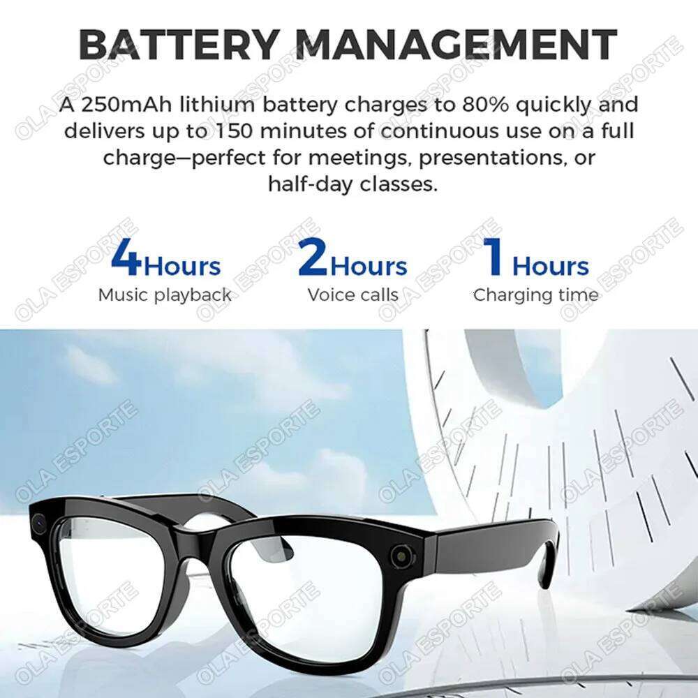 New AI Smart Glasses HD 1080P Polarized Sunglasses Mini Camera Video Recorder Security Sports DVR Surveillance Camcorder meta glasses