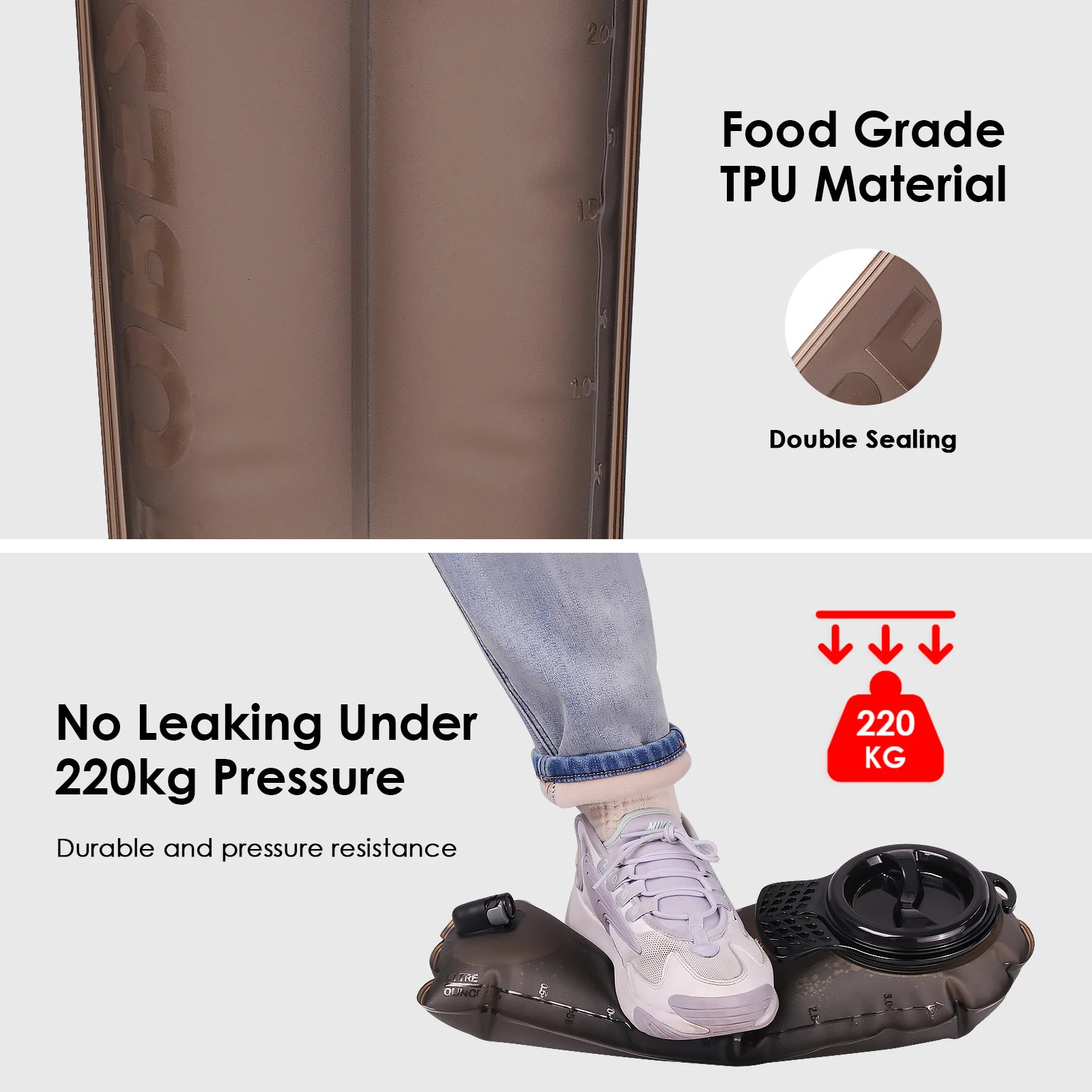 UTO Hydration Reservoir 3L TPU Water Bladder Storage Bag A Free for Outdoor Running Cycling Climbing 250624
