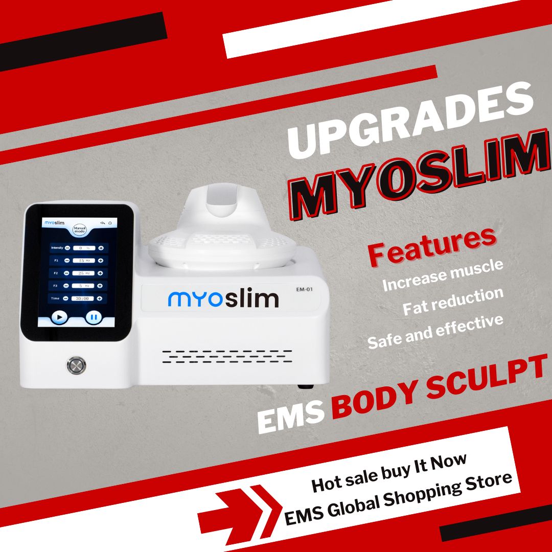 EMS Muscle Sculpt Machines Myoslim NEO HI-EMT Slimming Loss Weight EMS Body Stimulator High Power With One Handlel Home Equipment