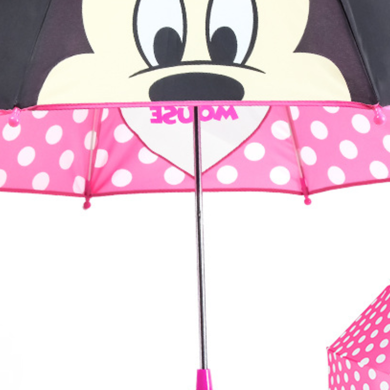 Disney children's umbrella primary school student long handle sun and rain umbrella semi-automatic umbrella strong protection rain umbrella for b