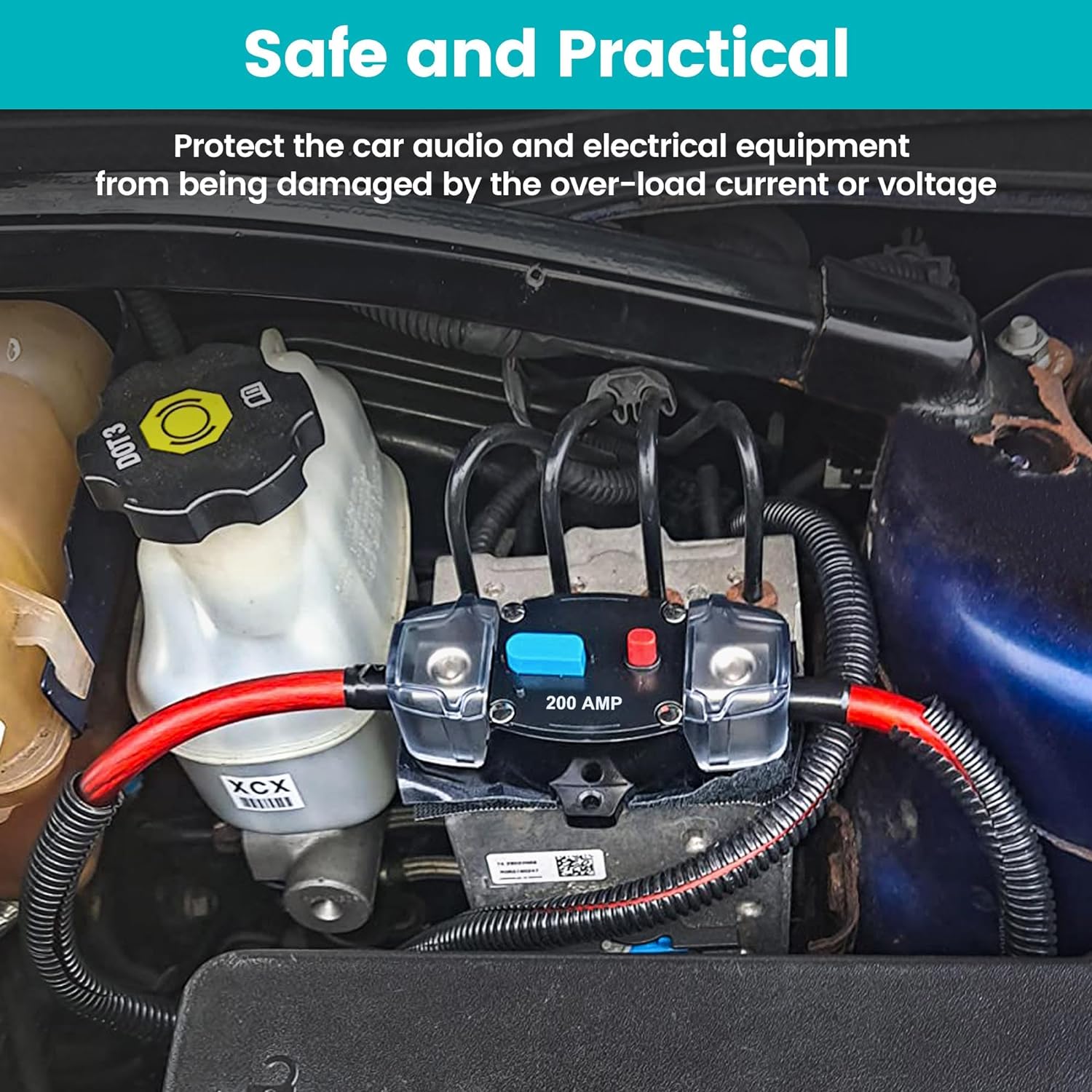 30A 40A 50A 60A 80A 100A 150A 200A 250A 300A Circuit Breaker Manual Reset Car Stereo Audio Straight Line Fuse Holder