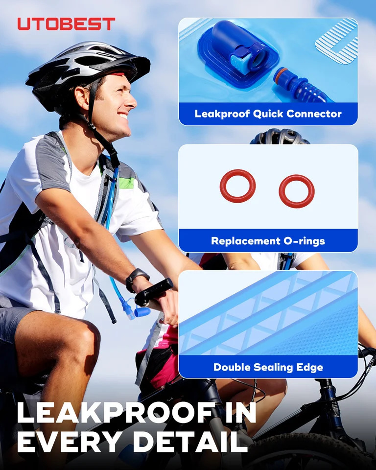 UTO 1L15L2L3L Hydration Bladder Water Reservoir Bag A Free for Running Cycling Hiking 250624