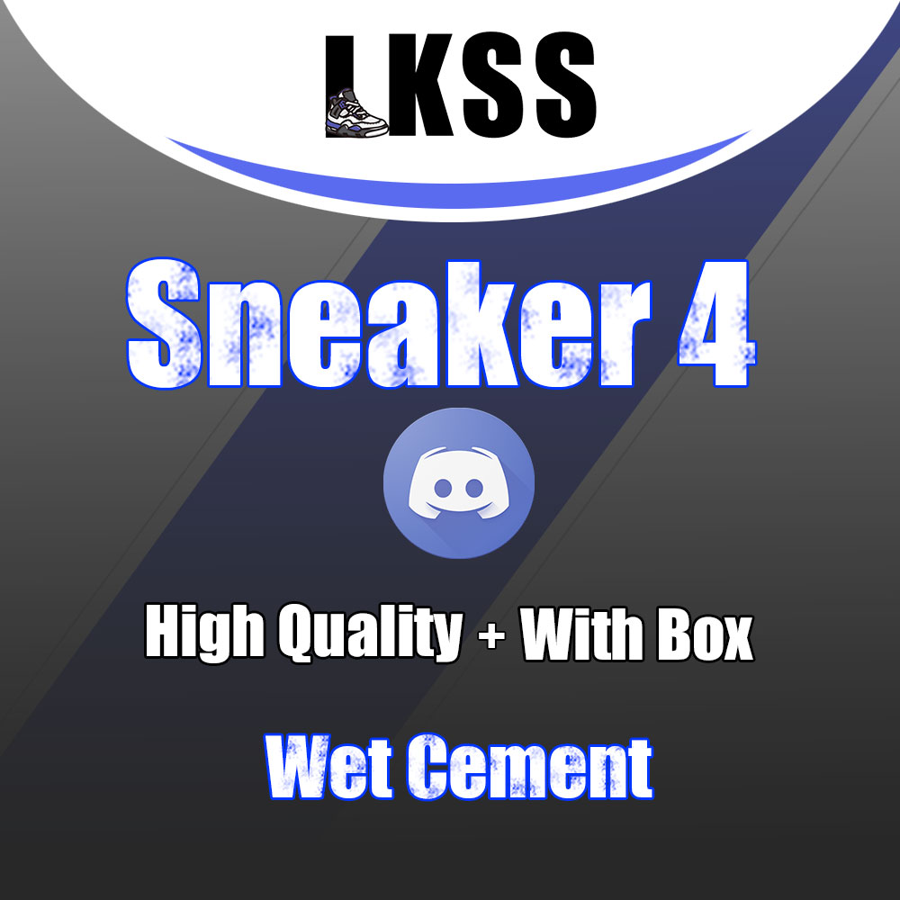 Wet Cement LKSS Jason High Quality 4 Sneaker Shoes for Man Women