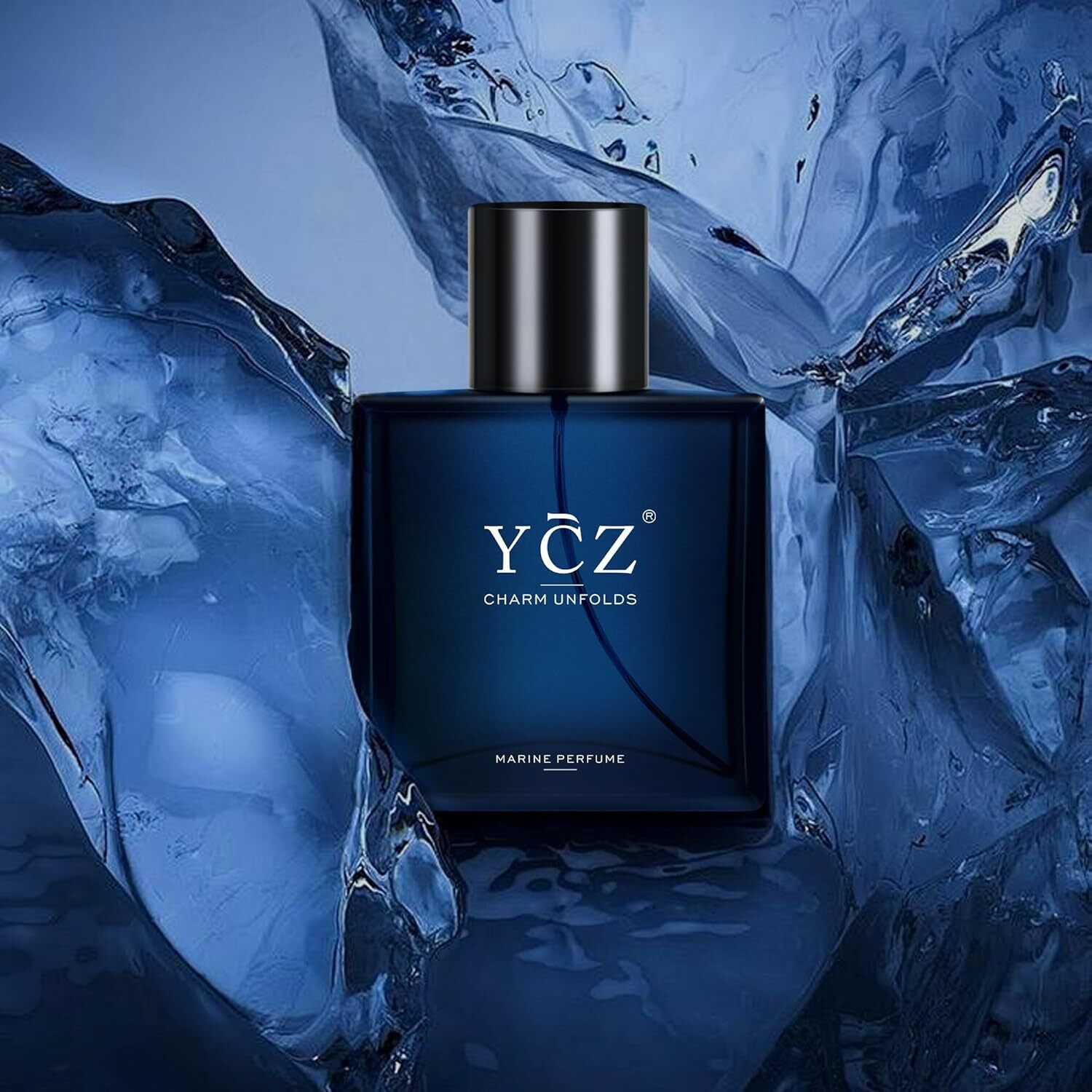 50mL Ycz Charm Marine Perfume for Men - Long Lasting Oriental Woody Ocean Cologne Maintain charm and confidence
