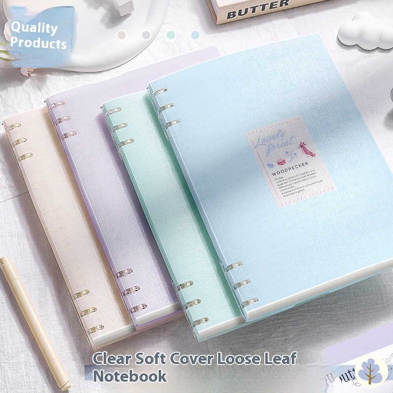 Thickened Detachable Ring Binder Non-Hand-Pressing B5 Loose-Leaf Notebook for Middle and High School Students