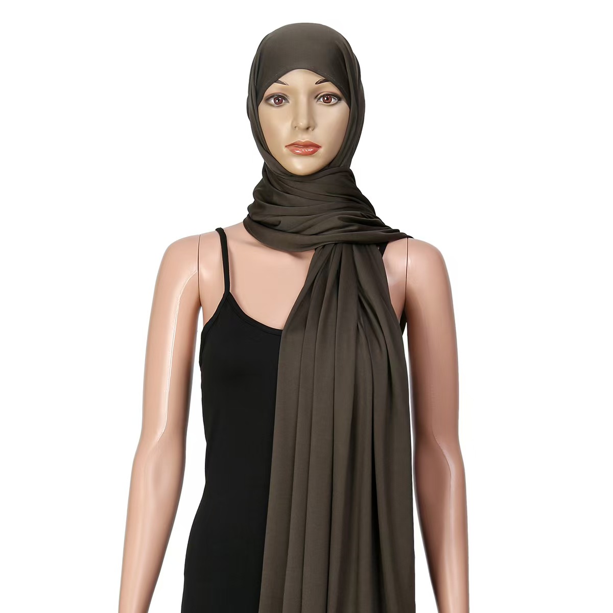T1094 Fashion ladies new style modal milk silk smooth outer matching shawl solid color headscarf