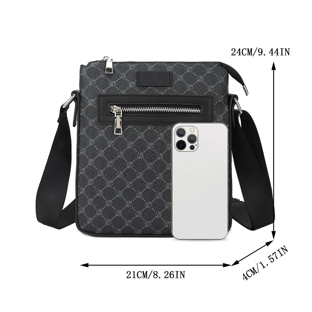 Casual Single Shoulder Crossbody Bag Sling Chest Mens Business Small Square Messenger 250627