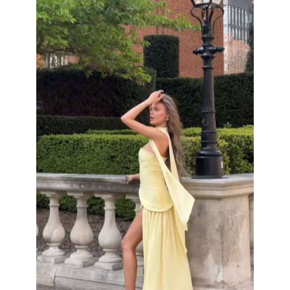 Women's Off-shoulder Strapless Dresses Lady's Elegant Pleated Lace Up Long Vestidos new Summer Holiday Birthday Party Robes