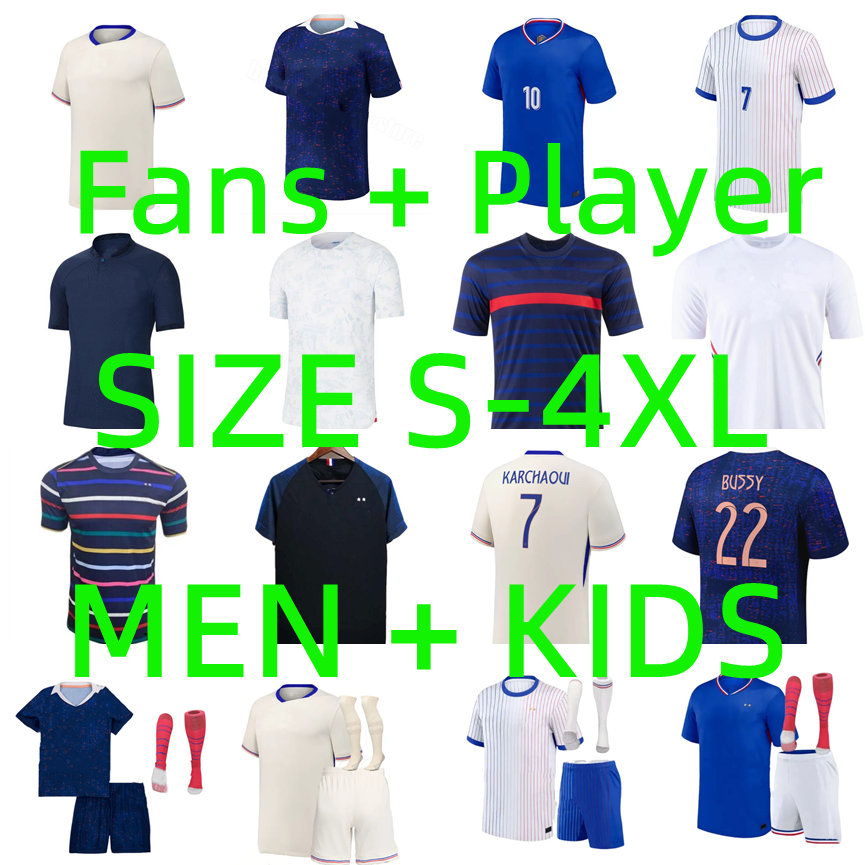 2025 2026 french club MBAPPE DEMBELE soccer jerseys 24 25 26 GRIEZMANN GIROUD TCHOUAMENI BARCOLA OLISE THURAM DOUE RABIOT Men kids kits socks Maillots football shirt