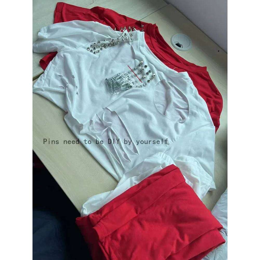 Joskaa Elegant 2 Piece Set Women Sexy Hollow Pin Short Sleeve Crop Tops and Pencil Pants Matching 2025 Summer Party Club Outfits