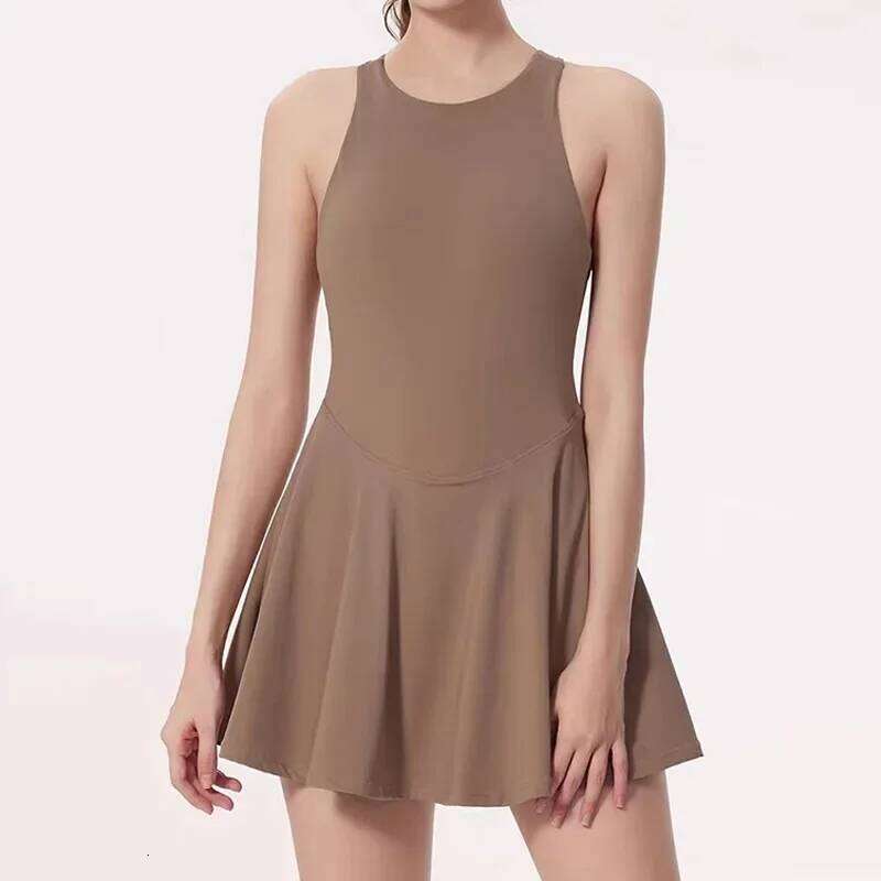 Tennis 2025 One-Pieces Slim Fit Soft Sports Sets Athletic with Chest Pads Workout Dress Golf Clothes Women