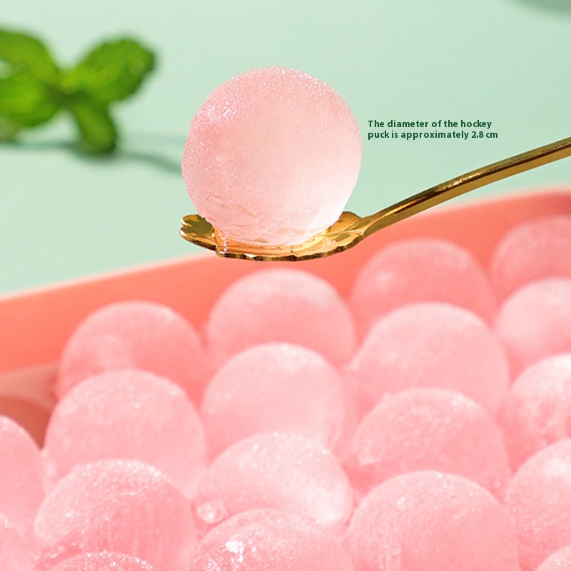 Creative DIY ice cube molds food-grade spherical ice cube with lid home ice cubes net red ice box