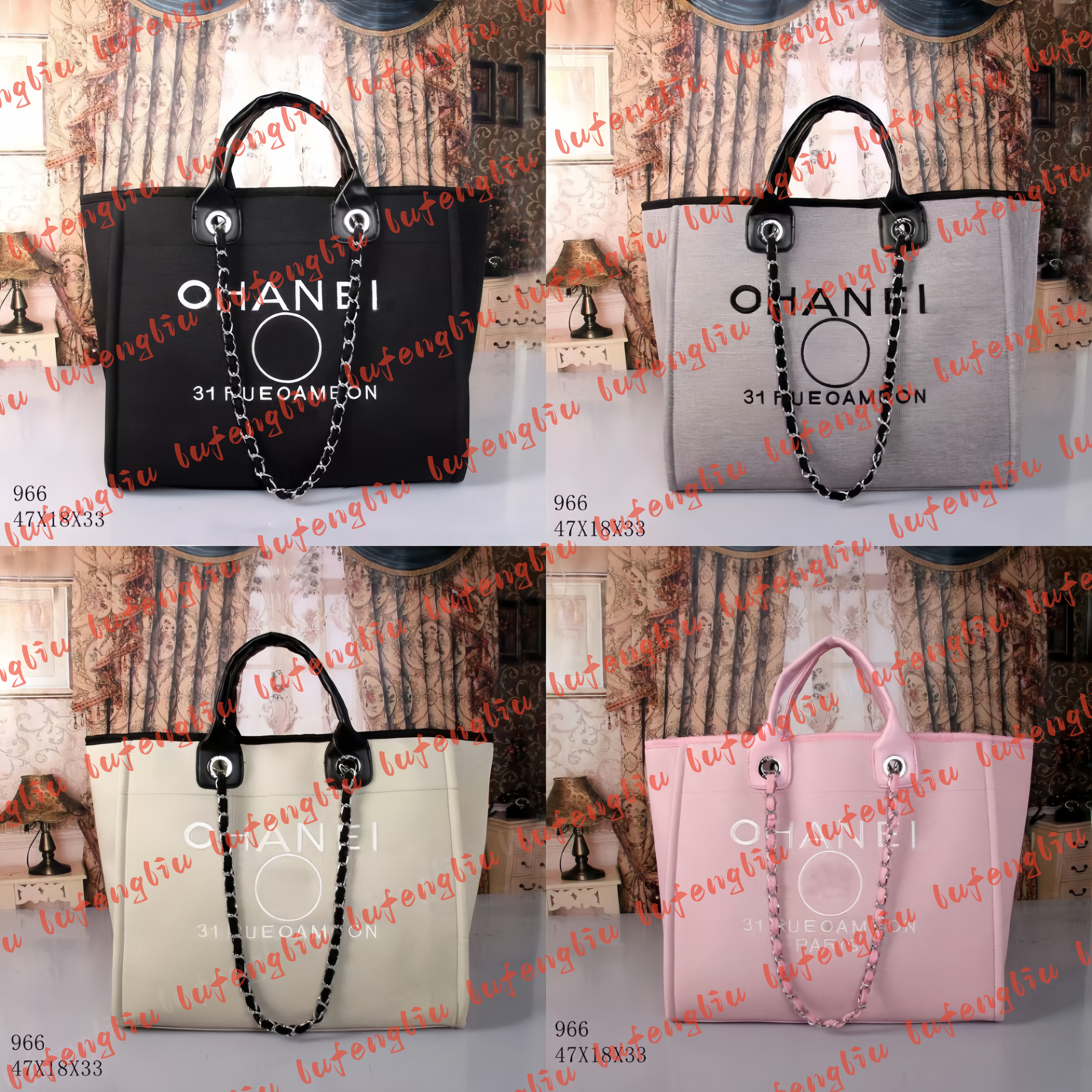 New Designer large deauville tote Beach Bags handbag purse Shop travel Shoulder Bag Women's mens pearl gold chain duffle fashion crossbody summer clutch bag