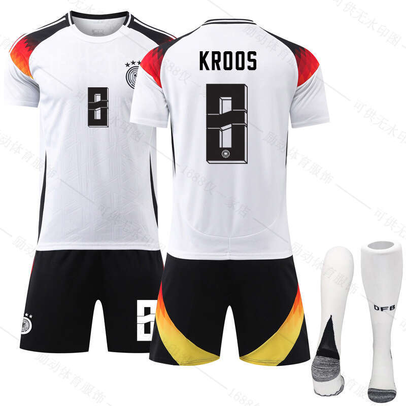 2024 Germany Home Black Pants Soccer 13 Muller 8 Kroos No. 6 Kimmich National Team Uniform