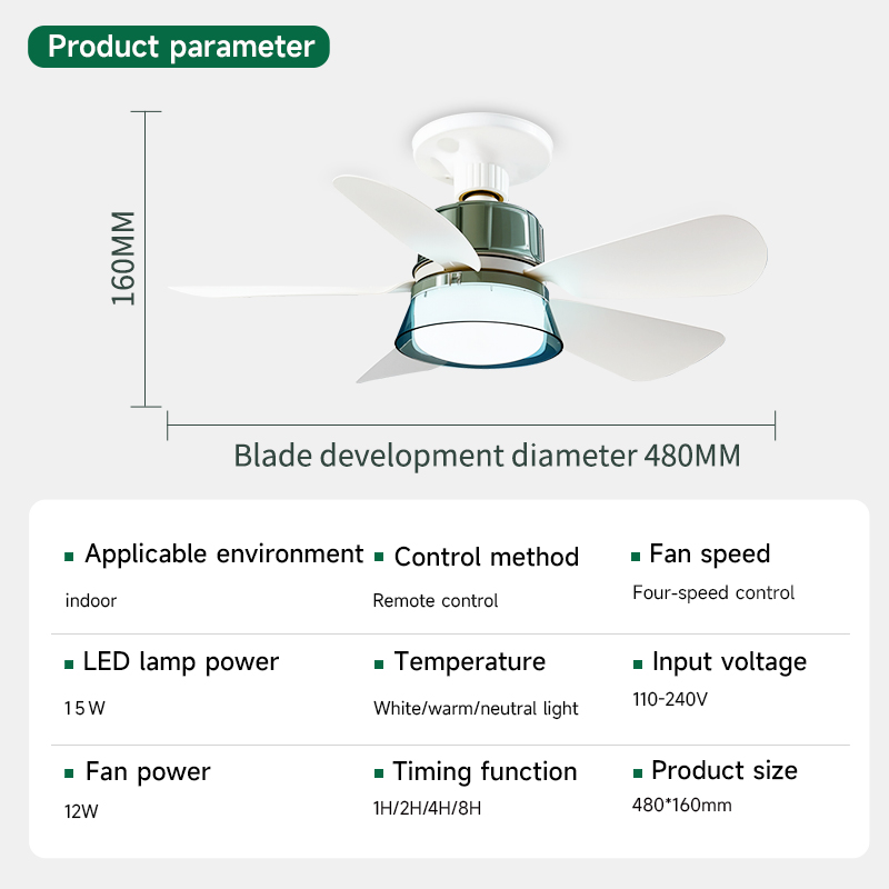 Remote-Controlled Ceiling Light/Fan Combo: Infinite Brightness Levels + Speed Settings for Optimal Comfort