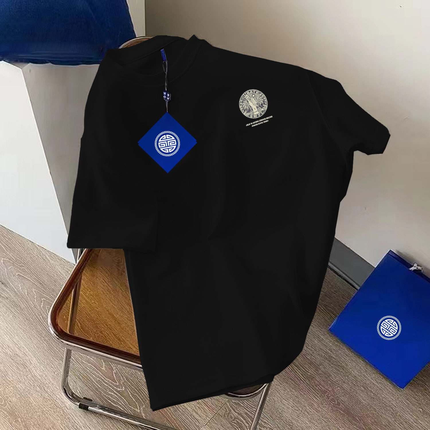 Designer Shirts Unisex 300gsm Heavyweight Cotton T-Shirt Summer Oversized Short Sleeve Tee Casual Streetwear Shirt