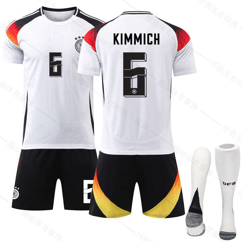 2024 Germany Home Black Pants Soccer 13 Muller 8 Kroos No. 6 Kimmich National Team Uniform