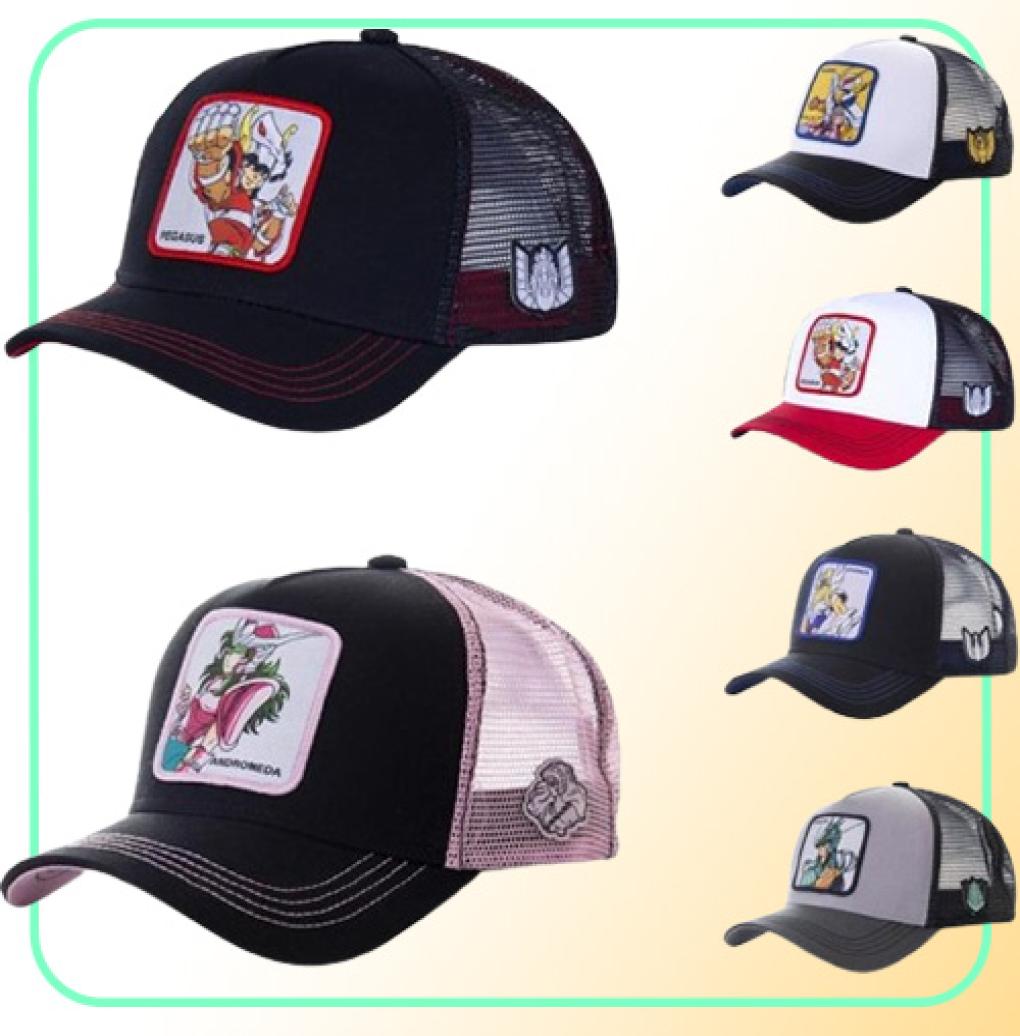 2022 Saint Seiya Cartoon Anime Mesh Cap Baseball Caps for Men and Women Fashion7431659