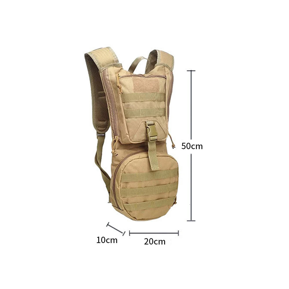 With 23L Water Bag Hydration Backpack Tactical Pack Military for Hiking Cycling Climbing Outdoor Bladder 250624