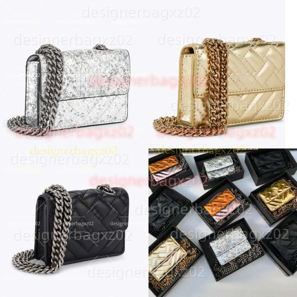 Mini kurt giegar bag Designer Eagle Head London Bag Sliver Gold black Bag Rainbow Embroidered Block Shiny Card Holder Shoulder Crossbody Chain purse Evening Bag