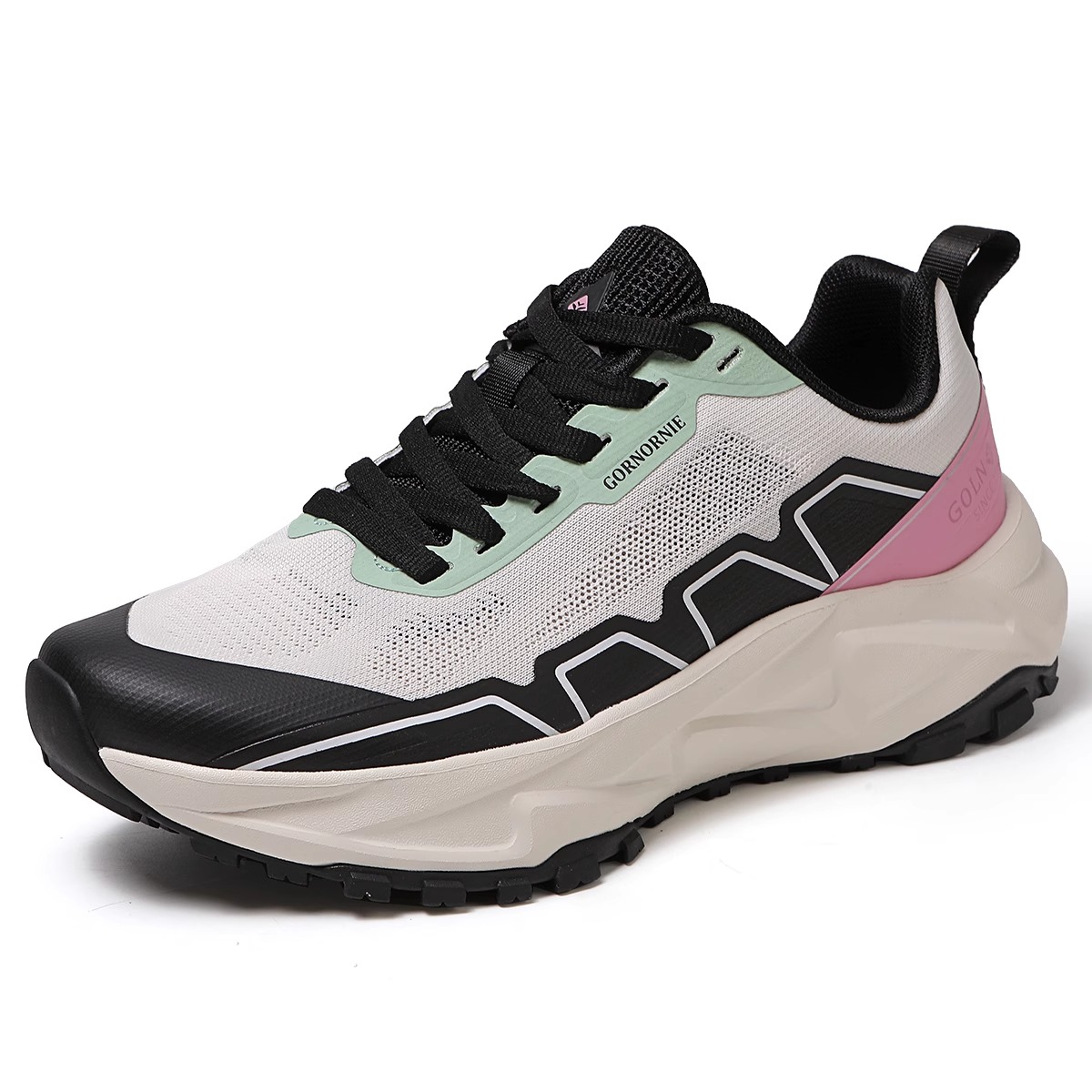 Leisure shoes outdoor sports spring summer single layer mesh men and women anti-skid wear-resistant breathable cross-country running