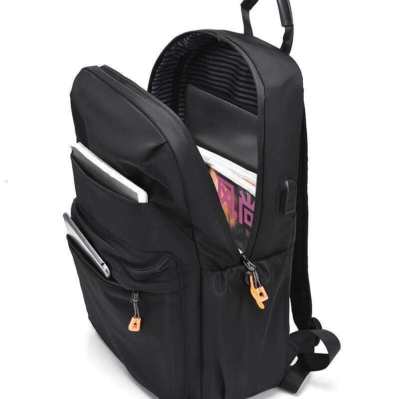 Men's and women's black university lightweight travel backpacks, casual day bags, laptop backpacks