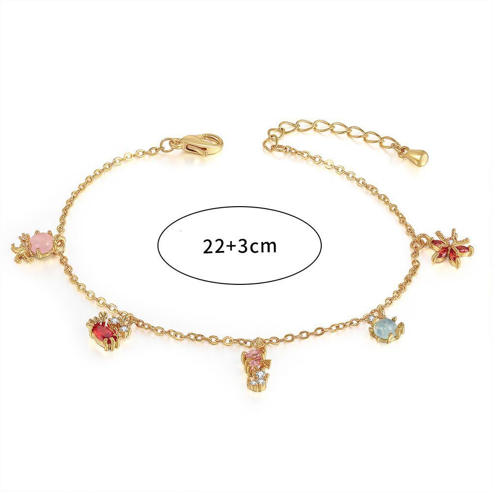 New Fashion Trend Bracelet Beach Style Ocean Small Animal Jewelry 18K Gold Ins New Womens Jewelry
