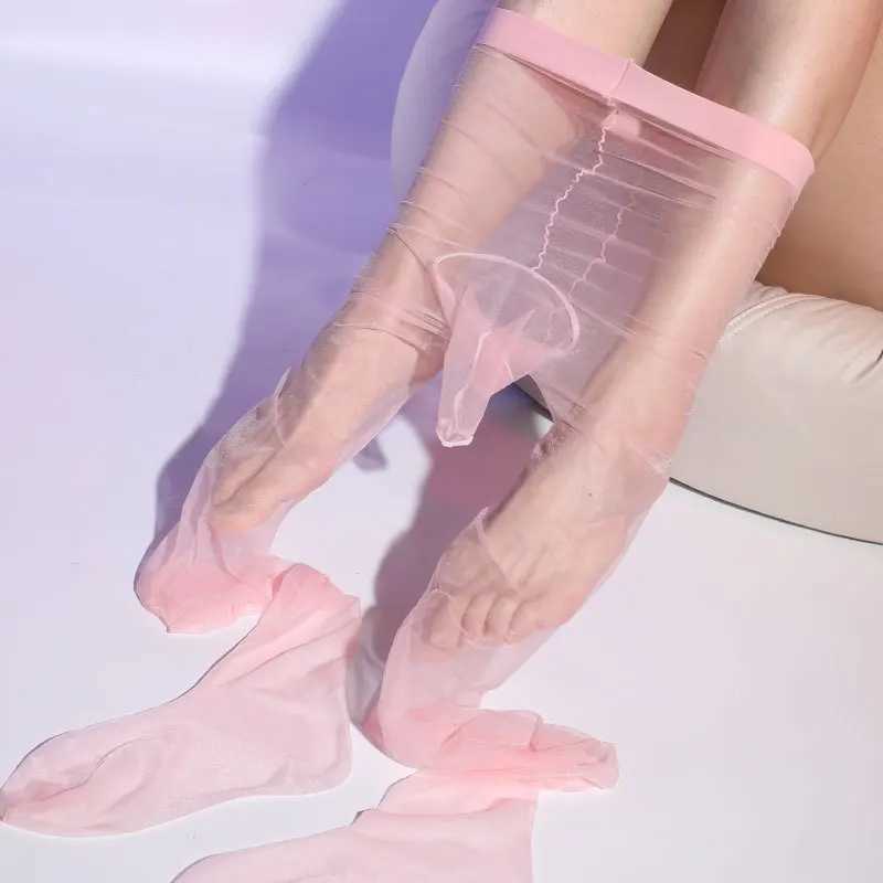 0D Penis Pouch Sheath Underwear Fashion Mens Tights For Men 6 Colors Silk Stockings Sexy Men Pantyhose Velvet Stocking Tights W250630