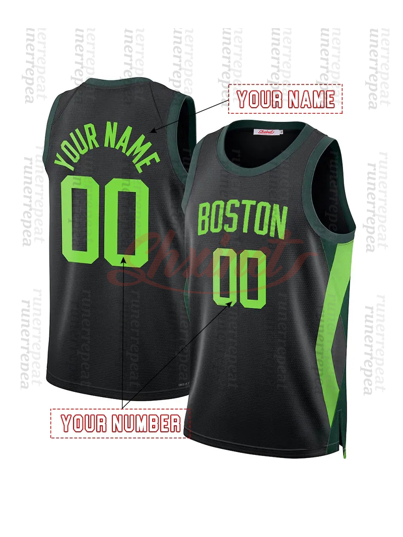 0 Jayson Tatum 2025-2026 City Edition Personalize Basketball Jersey 33 Larry Bird 4 Jrue Holiday Brown 11 Payton Pritchard Stitched Customization