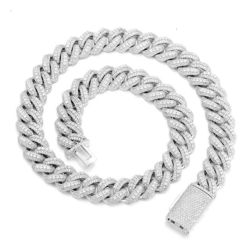 pendant pass dia tester cuban Link necklace For Custom Pendant 18mm Hip Hop Men Jewelry Big necklaces VVS moissanite Cuban chain Free Shipping