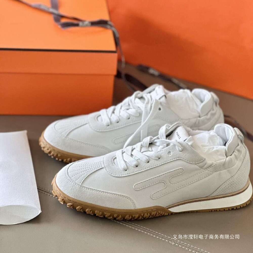 H Brand New JET Series Genuine Leather Flat White Forrest Gump Training Couple Sports Fashion Casual Shoes for Men and Women a2
