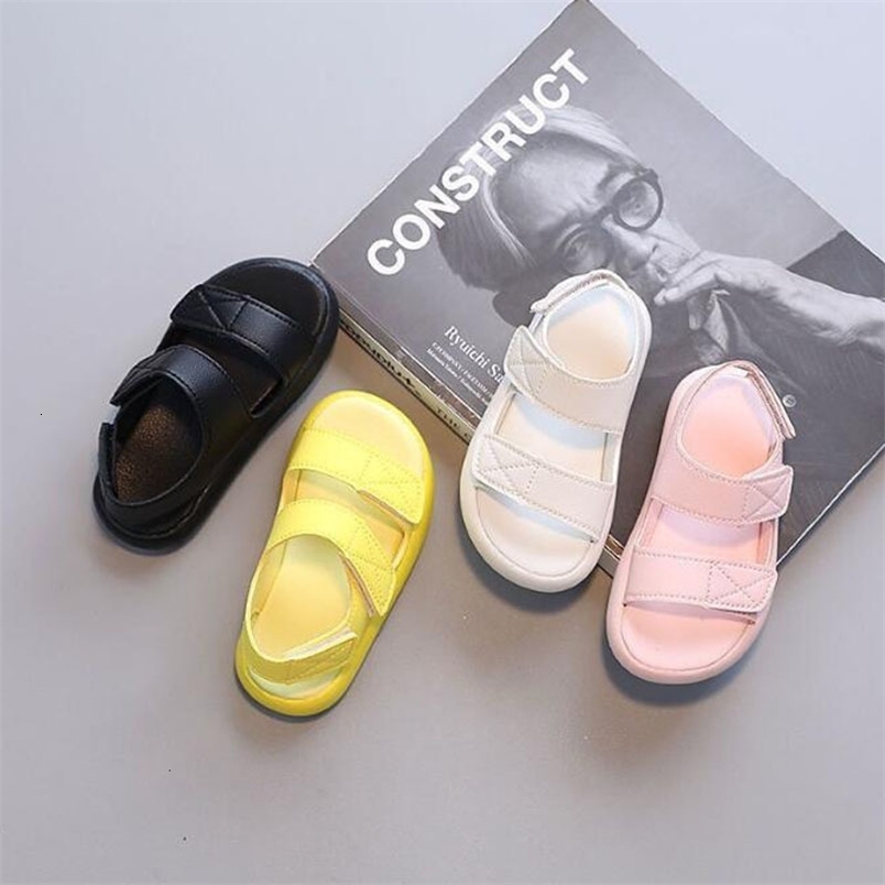 Sandals Summer Children Sandals Baby Pure Color Candy Color Sandals Boys Girls Fashion Breathable Beach Sandals 230421