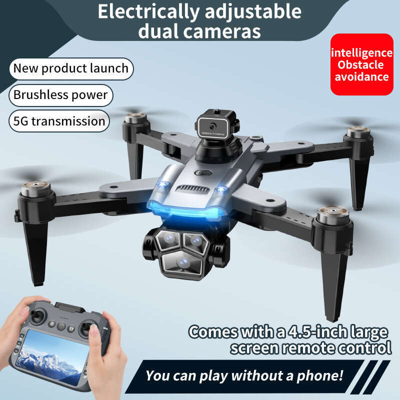 Camera Drone Screen-Controlled Drone S166max With 4.5Inch Screen Aerial Photography Brushless Toy Airplane Quadcopter