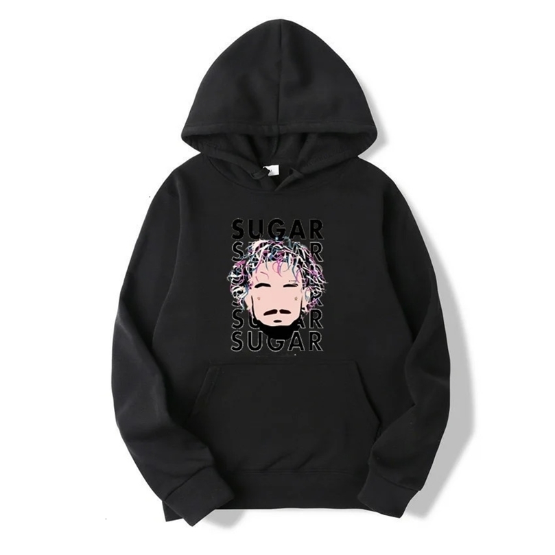 Cartoon Moving Couples Loose Course Sweatshirt and Velvet Large size hoodie 240430