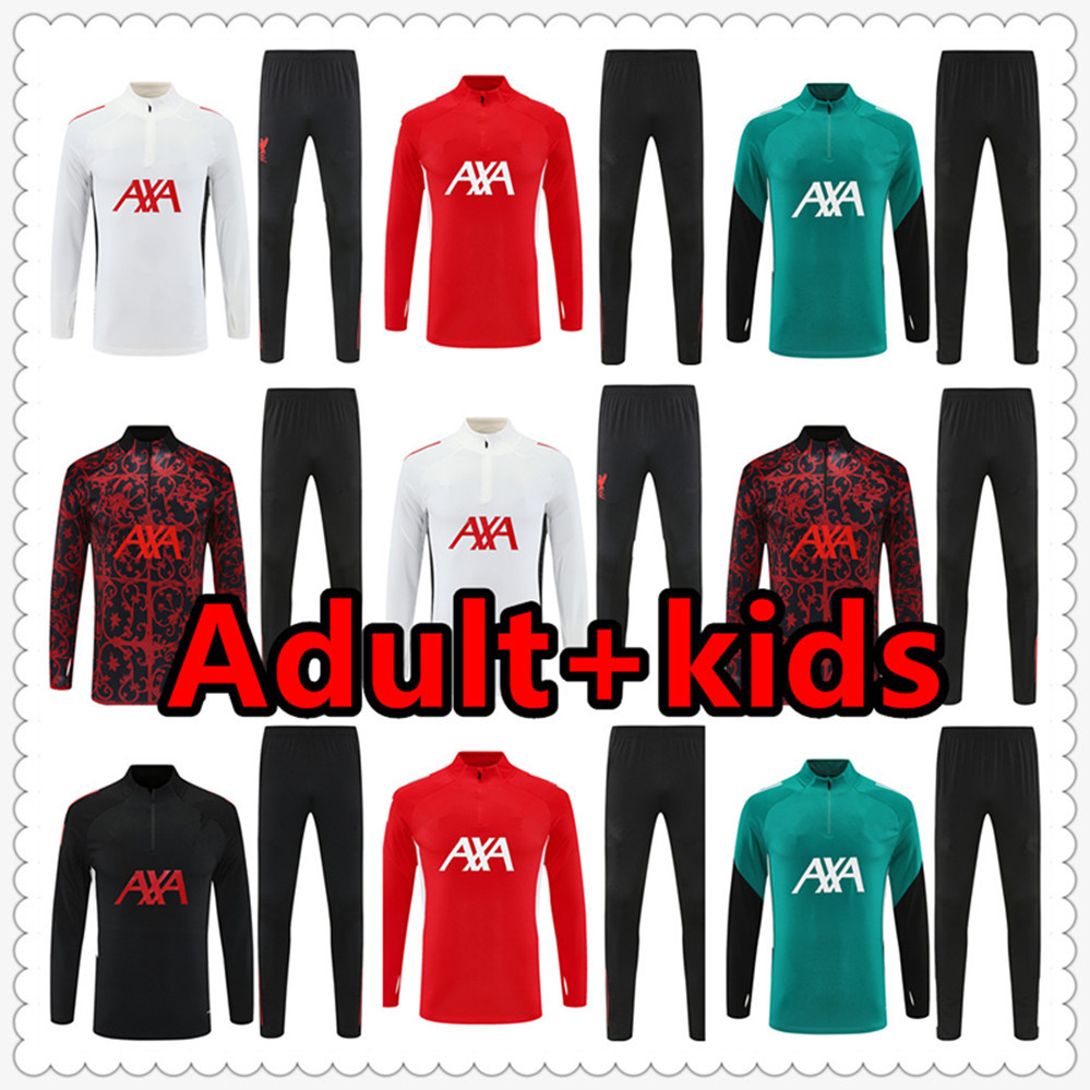 25 26 tracksuit soccer jersey shirt football jerseys training suit jacket 2025 2026 chandal futbol survetement foot maillot de Adult sets and kids kit
