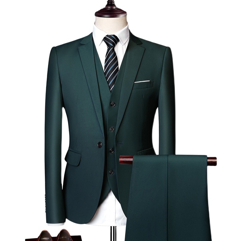 H894Men's three-piece business suit, formal suit, Korean style