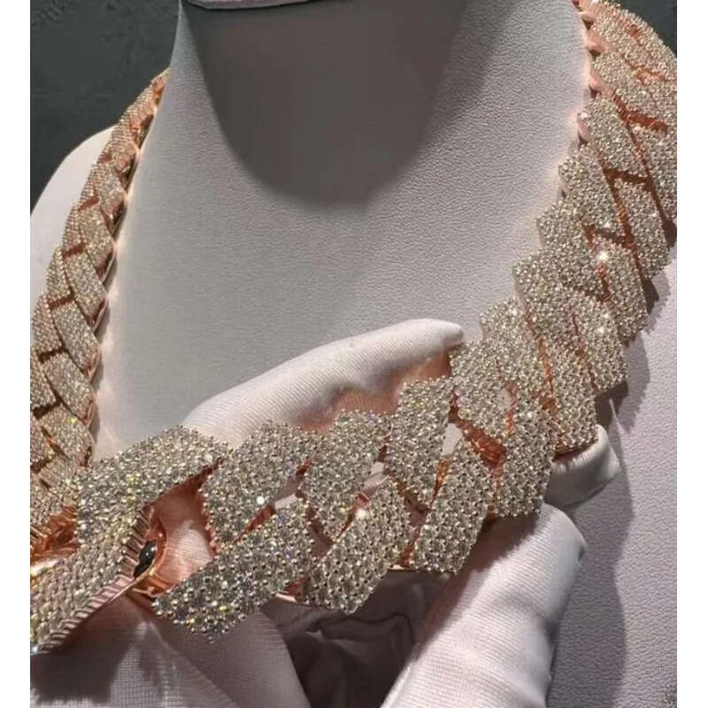 Tianyu Chain Cubic Zirconia Colored Carbon Fiber Cuban Link Bracelet - Available in 10K & 14K Gold