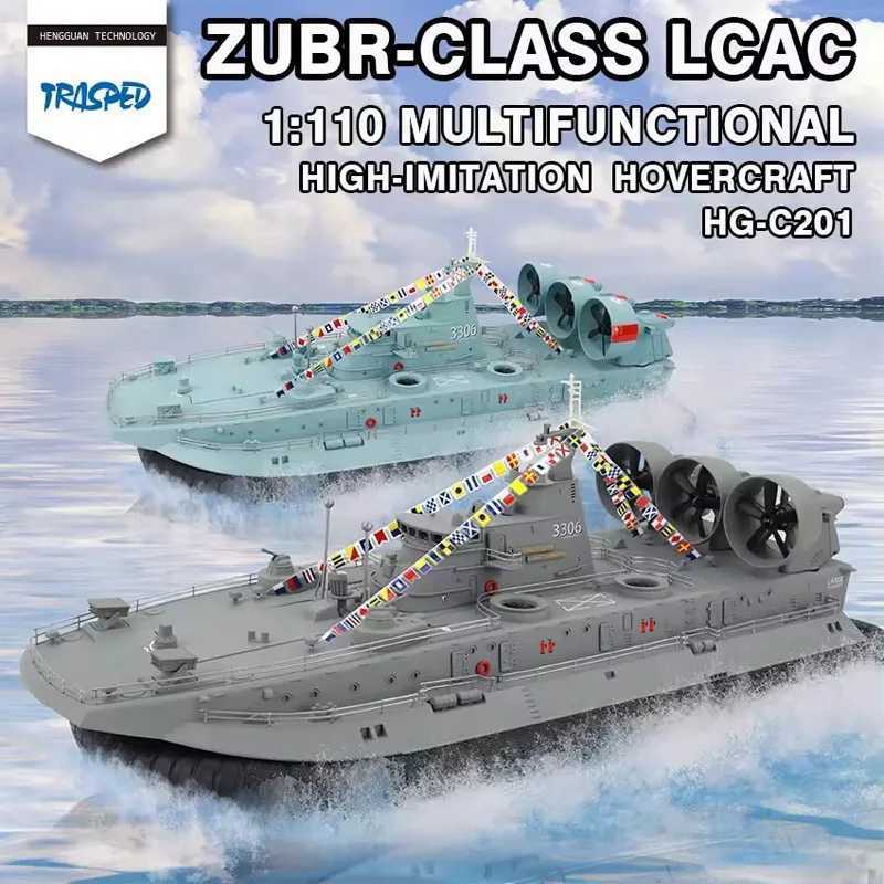 HgC201 1110 Buffalo Brushless Hovercraft Remote Control Ship Large Racing Landing Ship Amphibious L2509306AON
