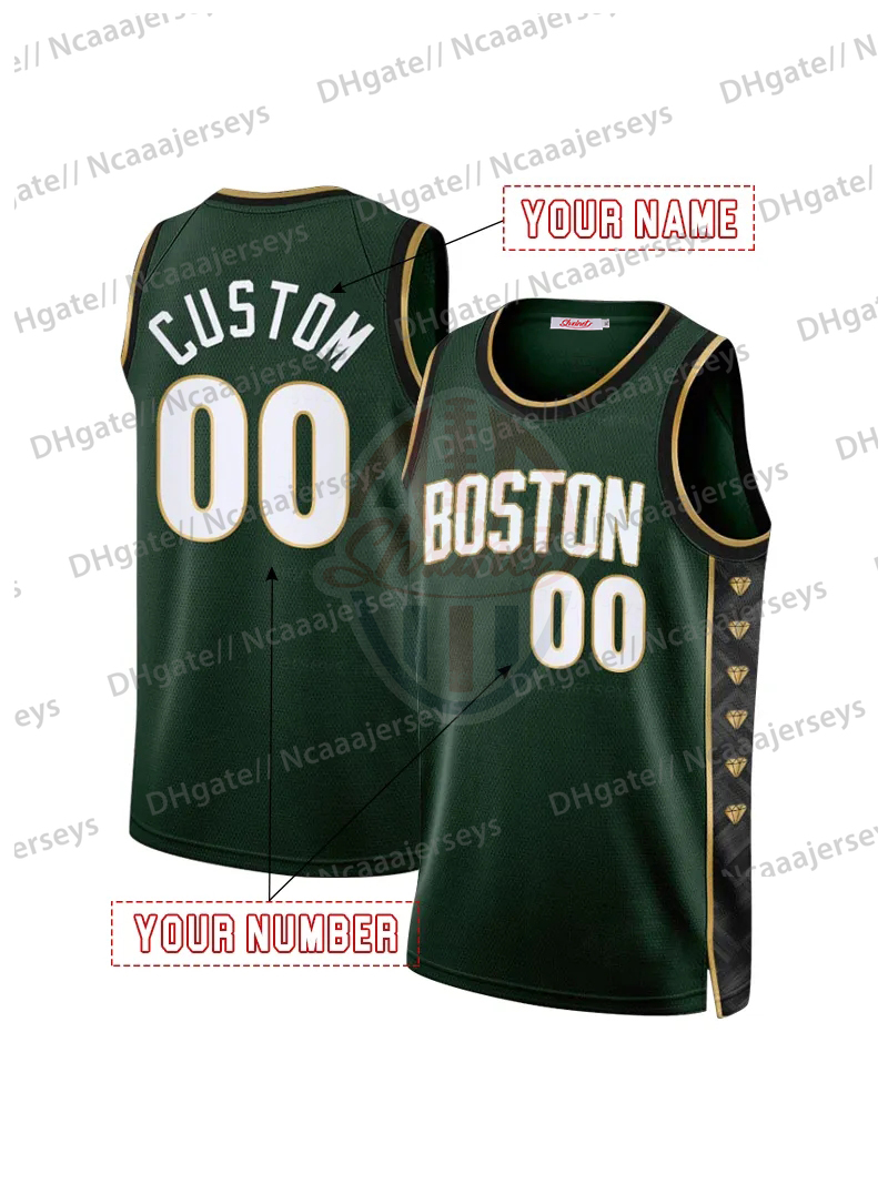 0 Jayson Tatum 2025-26 City Edition Green/Beige Basketball Jersey 33 Larry Bird 4 Jrue Holiday Brown 11 Payton Pritchard Custom Nom and Num22222