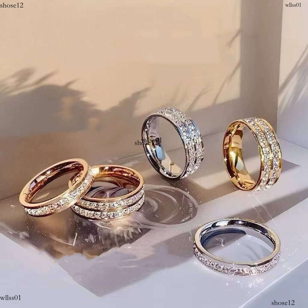 sterling silver HipHop Gold Plated VVS moissanite ring Ring Women's Fashion Wedding Party Engagement Jewelry