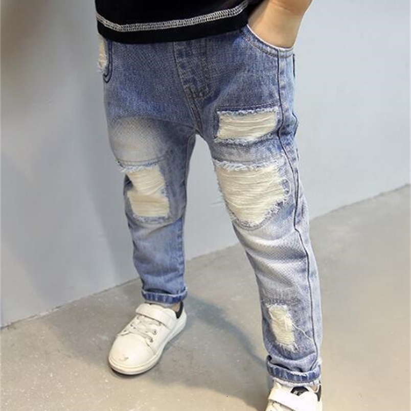 Jeans Boy's Jeans Loose Casual Spring Boy Pants Children's Fashion Jeans Kids Clothing 4 -14 years old Boys Denim Trousers 230322