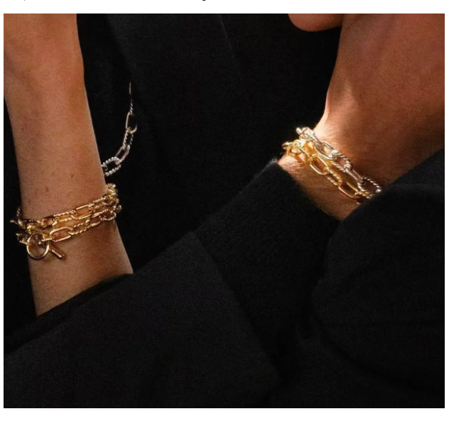 punk designer bracelet K gold buckle chain bracelet designer classic punk silver bracelet interlocking luxury jewelry street retro jewelry women