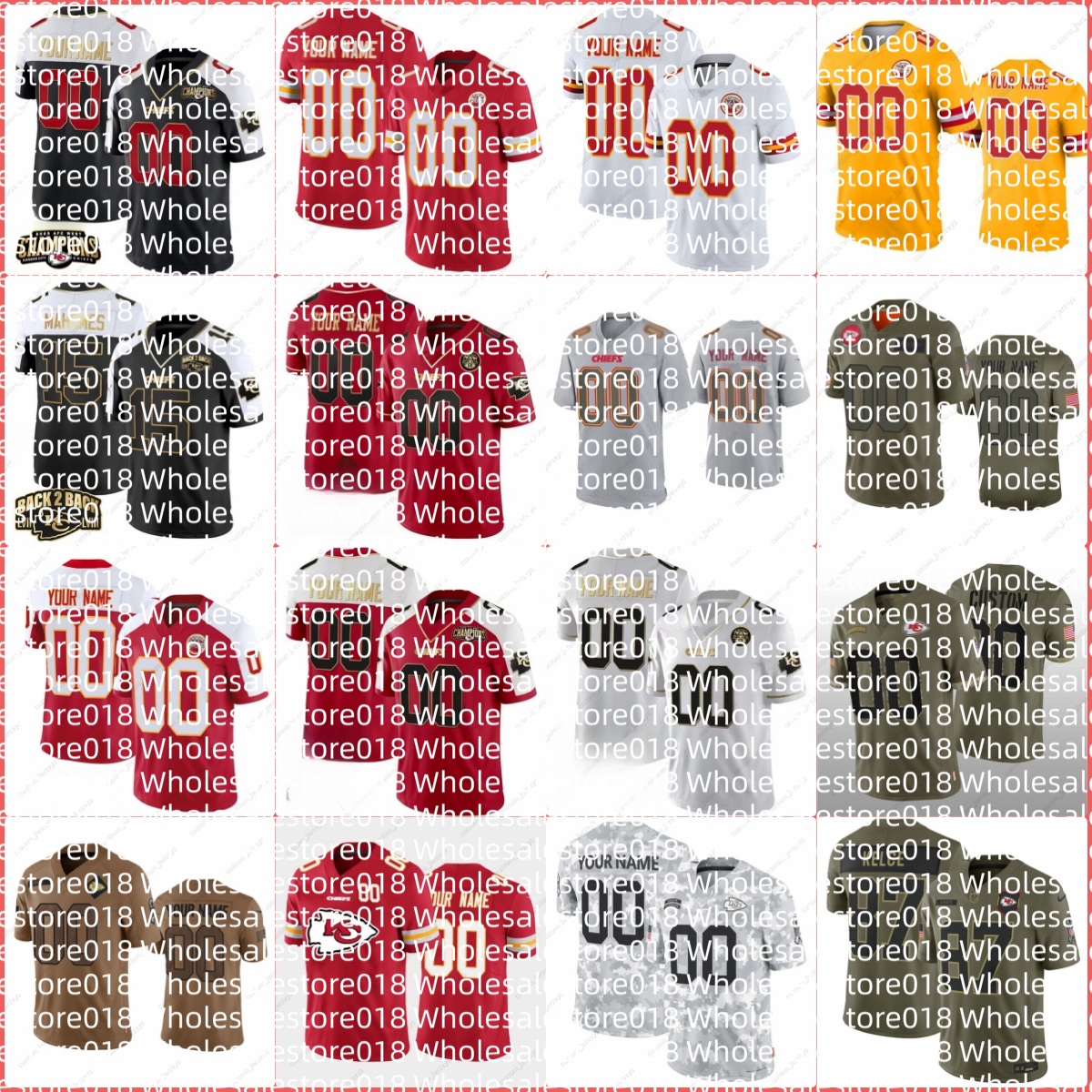 Chiefs Jersey Patrick Mahomes Travis Kelce Isiah Pacheco Leo 7 Harrison Butker Chris Jones Trent McDuffie Steele Chamarri Conner aftis Humphrey Football